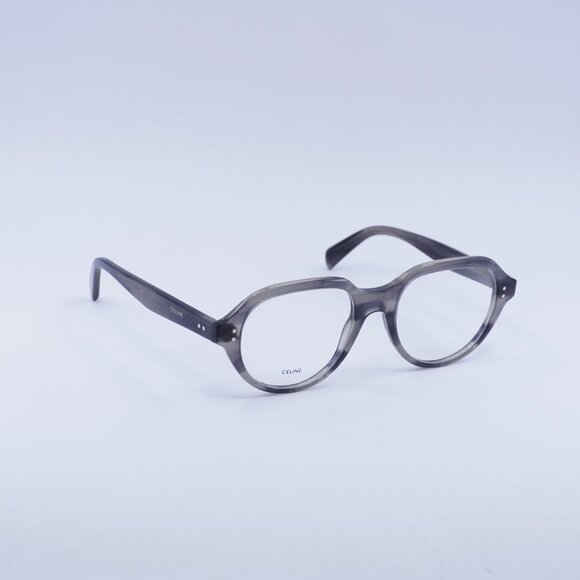 Celine CL50145I 005 Eyeglasses Crystal Black and Grey 52mm Square Frame - Picture 3 of 10